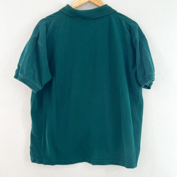 VTG ACME Looney Tunes Tasmanian Devil Green Golf Polo Shirt XL Embroidered - Picture 5 of 5